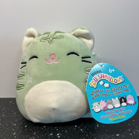 Squishmallows 5” Chase Green Tabby - Picture 4 of 5